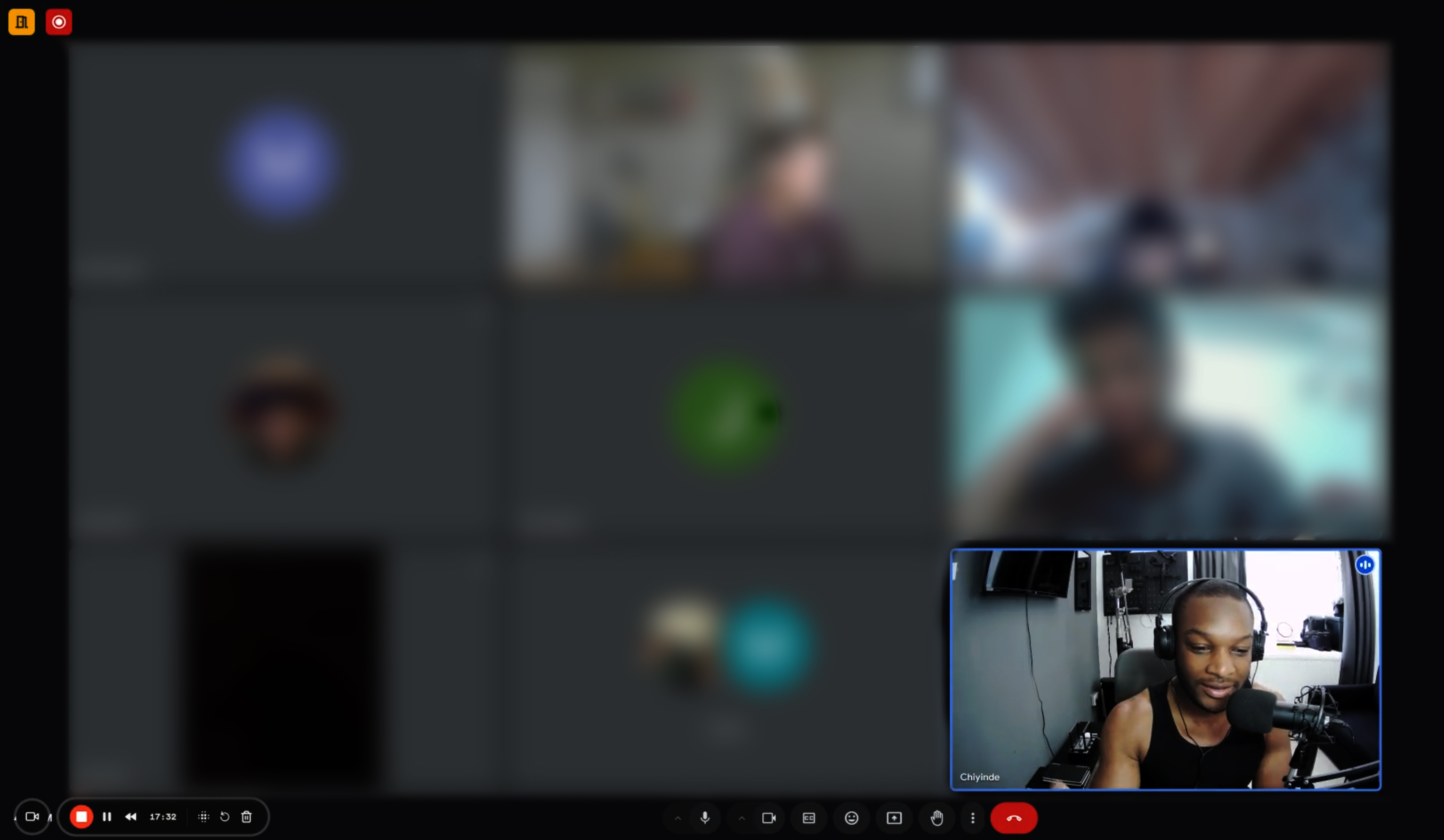 A live call inside the group